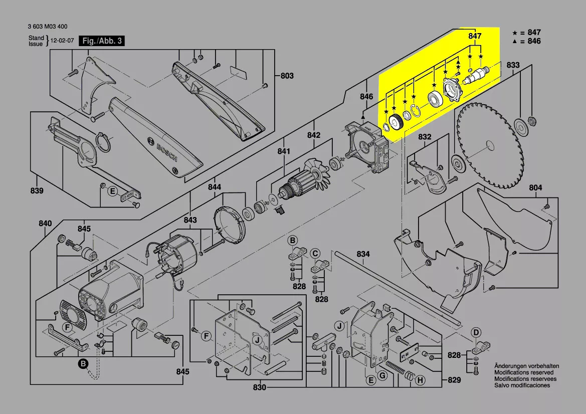 arbre porte-lame réf. 1 619 PA3 198 Bosch